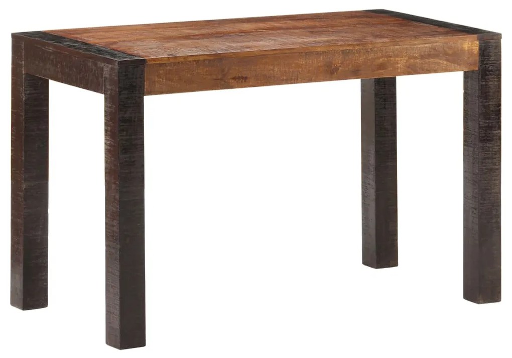 Mesa de jantar 120x60x76 cm madeira mangueira maciça áspera