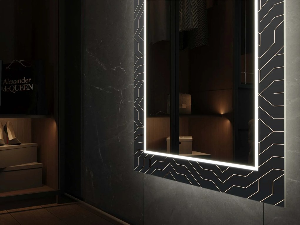 Espelho LED com decoração D11