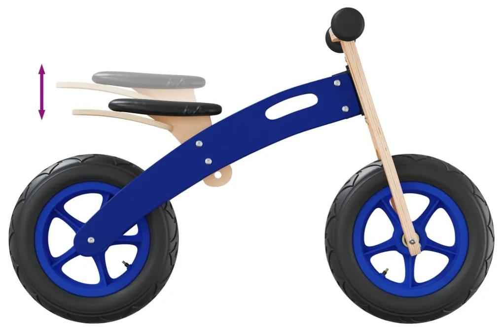 Bicicleta de equilíbrio p/ criança c/ pneus de ar azul