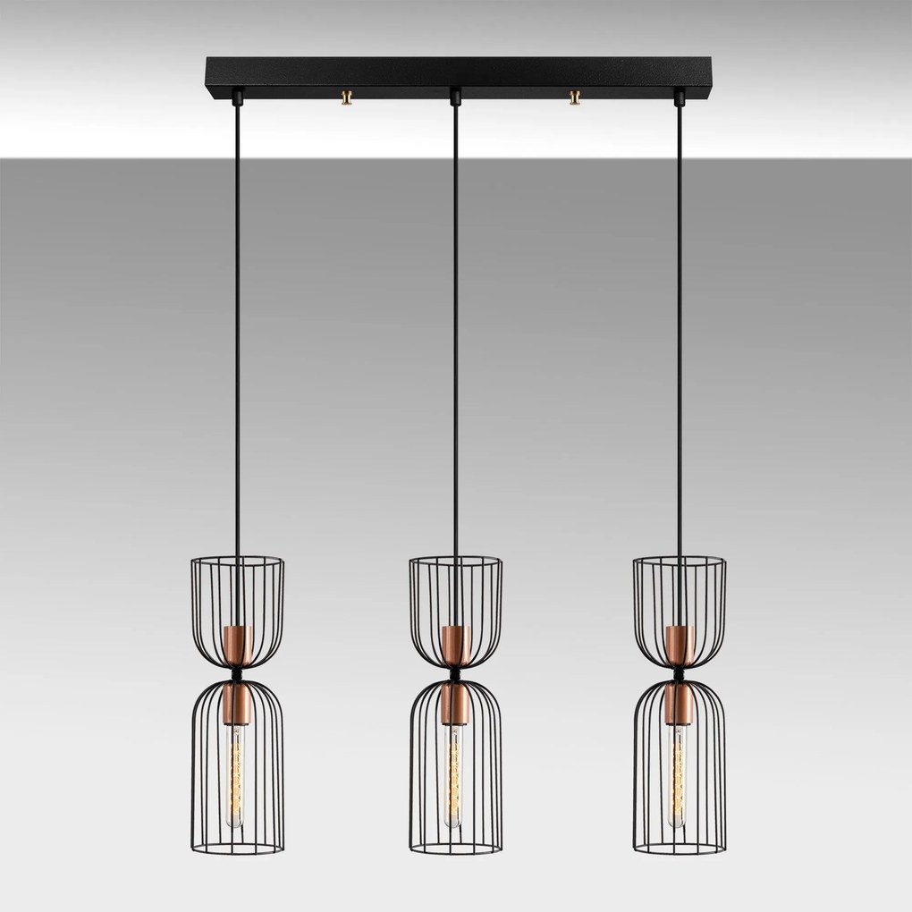 Candeeiro Nezgep – Preto – 64 x 14 cm
