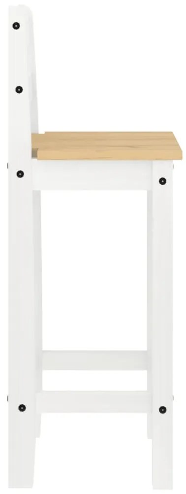 5 pcs conjunto de bar pinho maciço branco