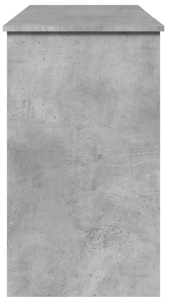 Toucador com espelho 100x45x76 cm cinzento cimento