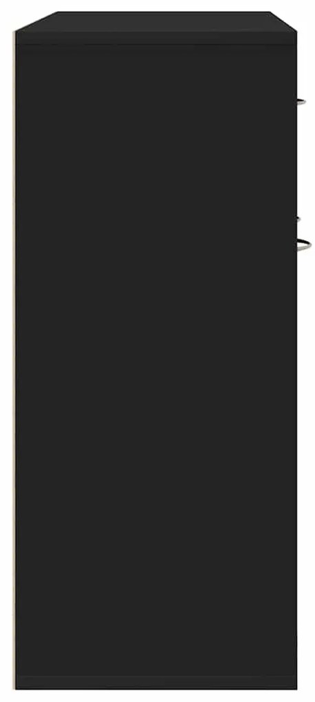 Aparador 88x30x70 cm contraplacado preto