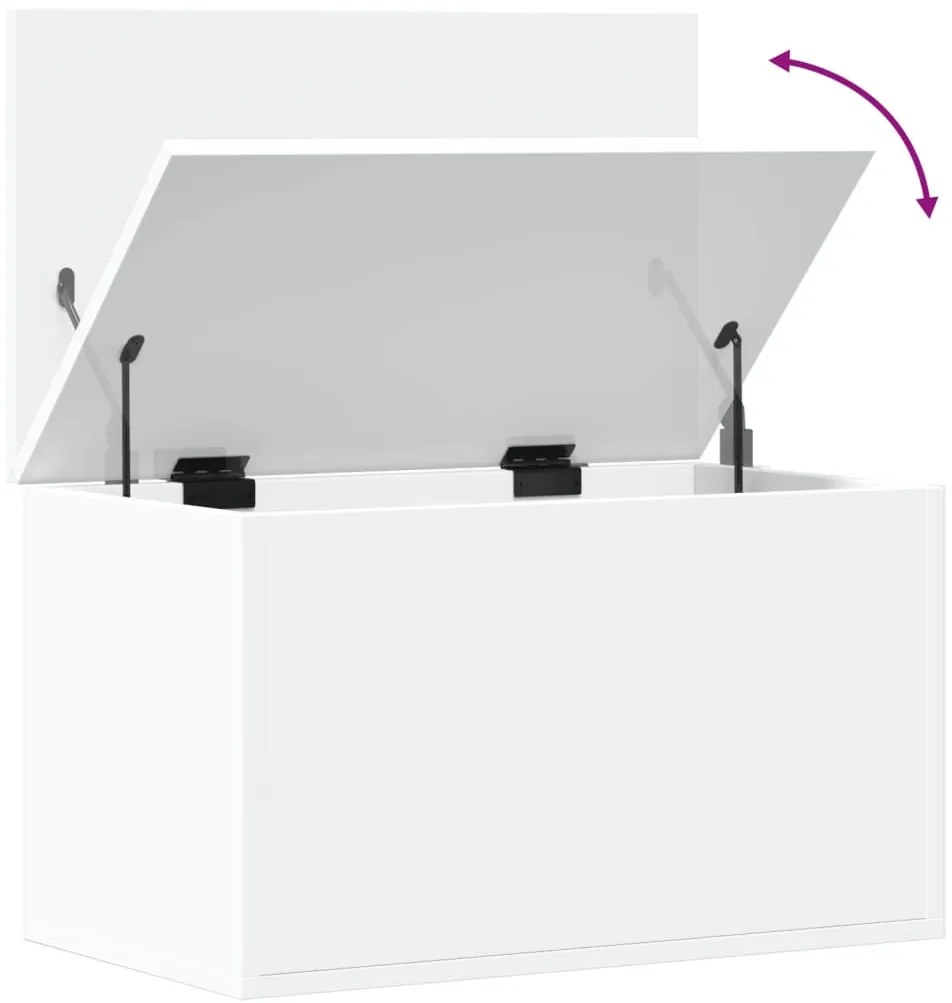 Caixa de arrumação 60x35x35 cm derivados de madeira branco
