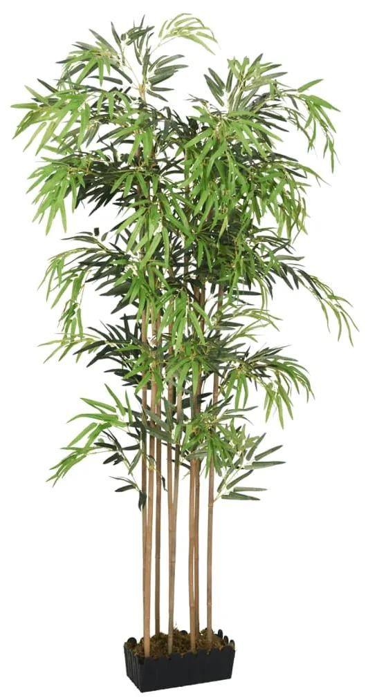 Árvore de bambu artificial 730 folhas 120 cm verde