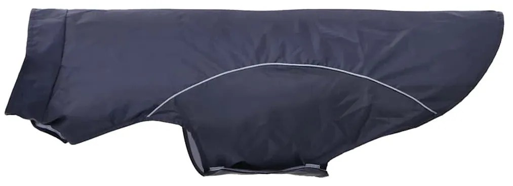 Capa de chuva para cães com tiras reflectoras azul-marinho 3XL