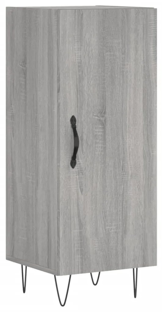 Armário alto 34,5x34x180 cm madeira processada sonoma cinza