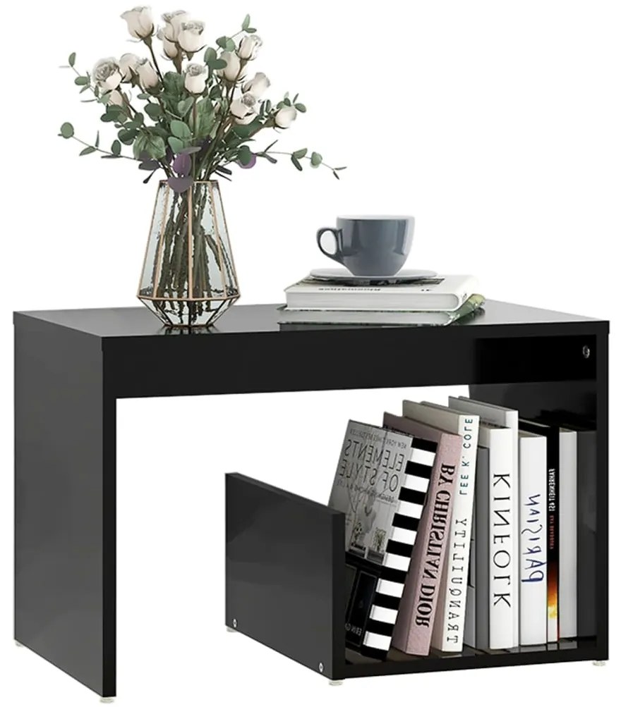 Mesa de apoio 59x36x38 cm derivados de madeira preto