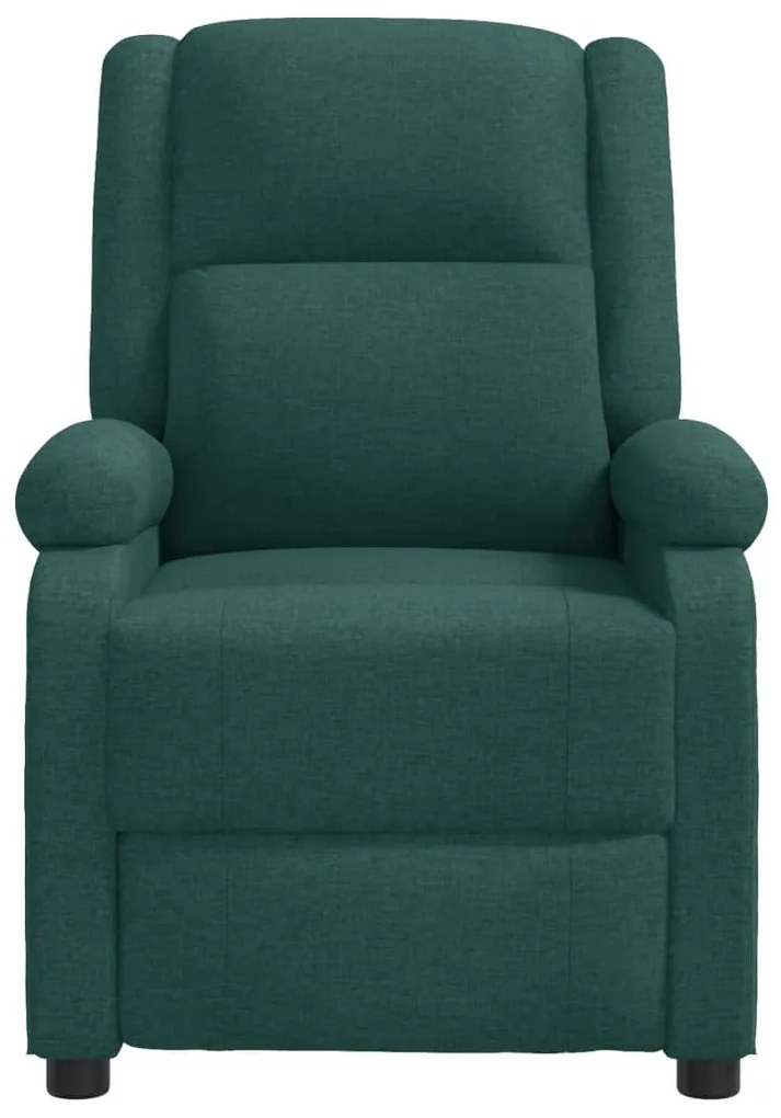 Poltrona de massagens tecido verde-escuro