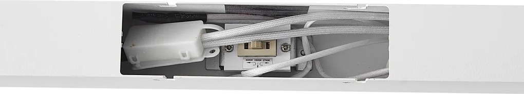 Plafon Branco Incl. LED Regulável em 3 Níveis 2700-4000K com Interruptor DIP - Keane