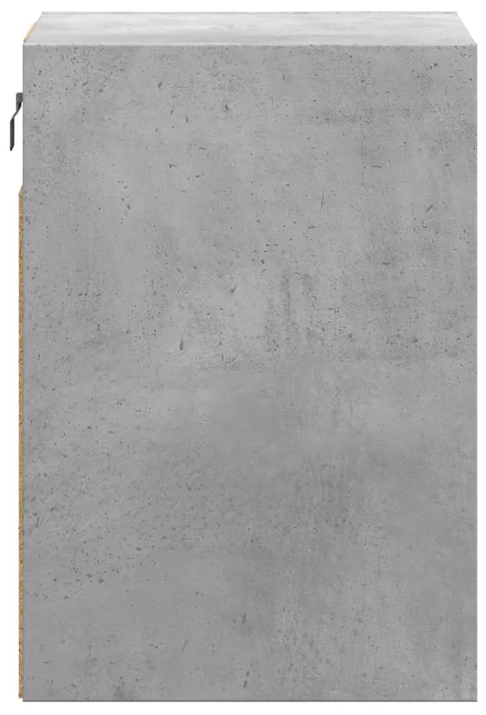 Móvel de parede p/ TV c/ luzes LED 41x31x45 cm cinzento cimento