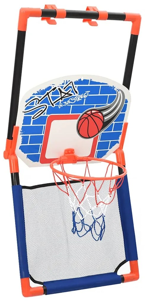 Conjunto de basquetebol multifuncional infantil piso e parede