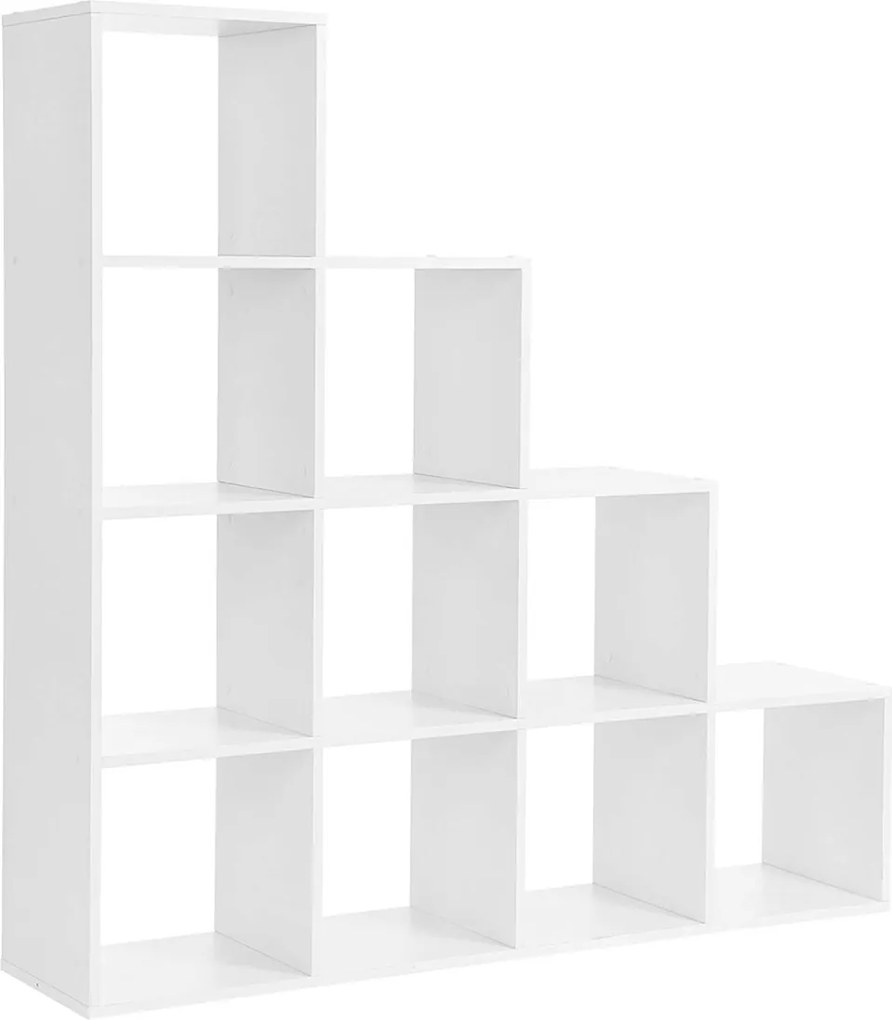 Estante livros com 10 cubos 129,5 x 29 cm x 129,5 Branca