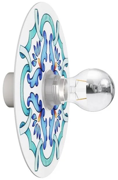 Candeeiro de parede ou teto com abajur Majolica - IP44 à prova de água