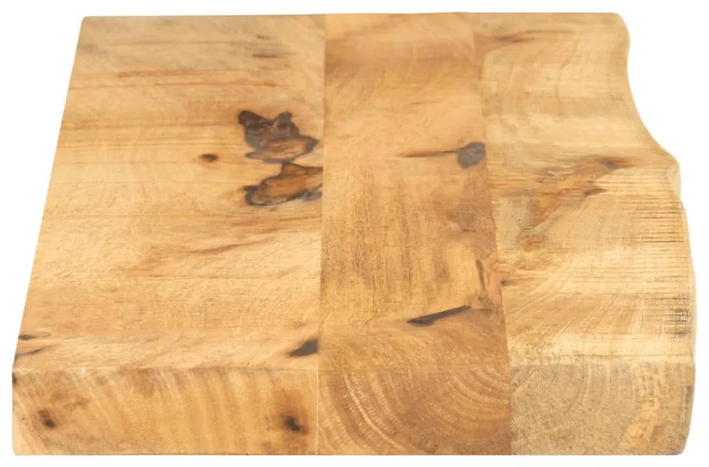 Tampo de mesa borda viva 110x20x3,8 cm mangueira áspera maciça