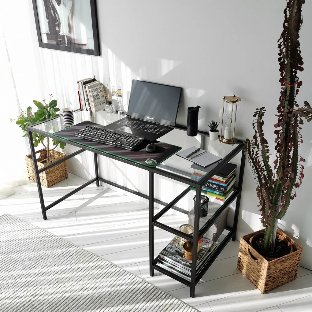 Secretária Master – Preto – 130x75x60 cm