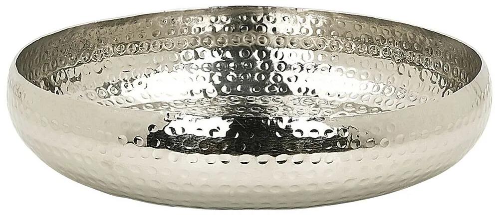 Taça decorativa em alumínio prateada TANIS Beliani