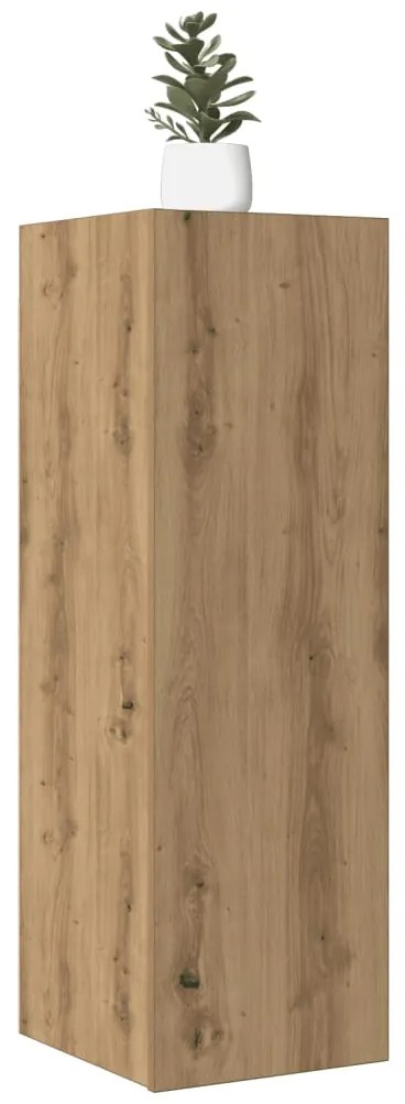 Móveis TV 2 pcs 30,5x30x90 cm deriv. madeira carvalho artisiano