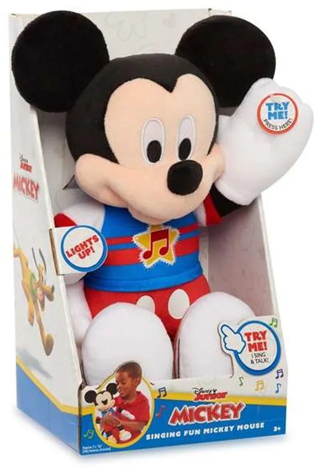 Peluche Musical Famosa Mickey Luzes com som (33 cm)