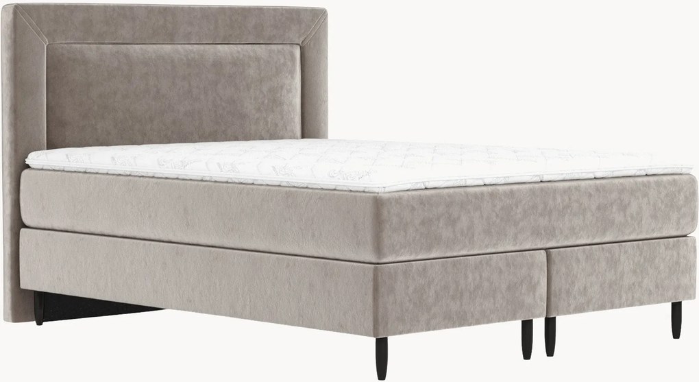 Cama divã em veludo artesanal Laguno, H4