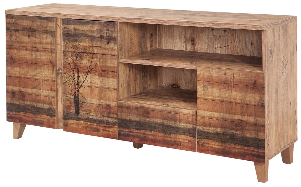 Móvel de TV Marina – Pinho Atlântico – 160x65x45 cm