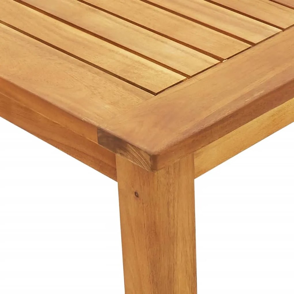 Conjunto de jantar p/ jardim 5 pcs madeira de acácia maciça
