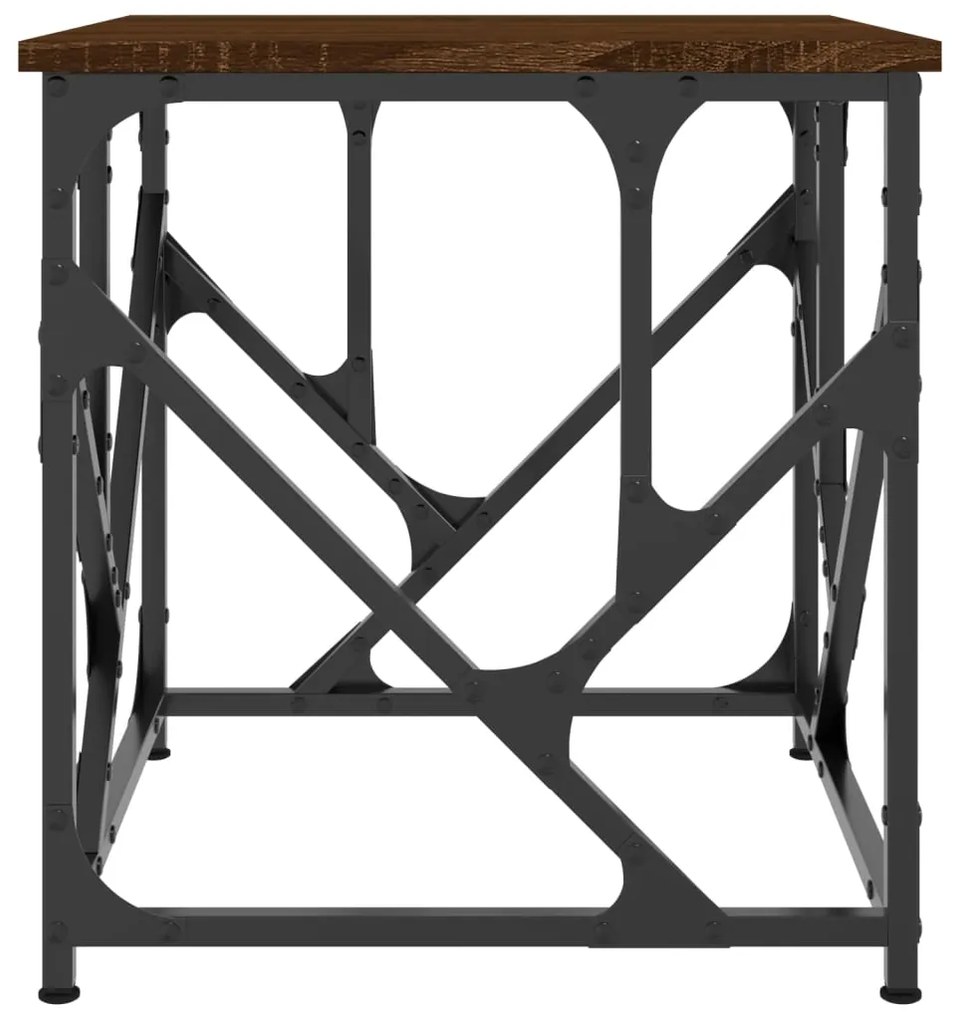Mesa de centro 45x45x47,5cm derivados madeira carvalho castanho