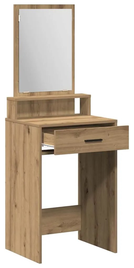 Mesa de Maquiagem vidaXL com Gavetas em Carvalho Artisan 50x41x140 cm