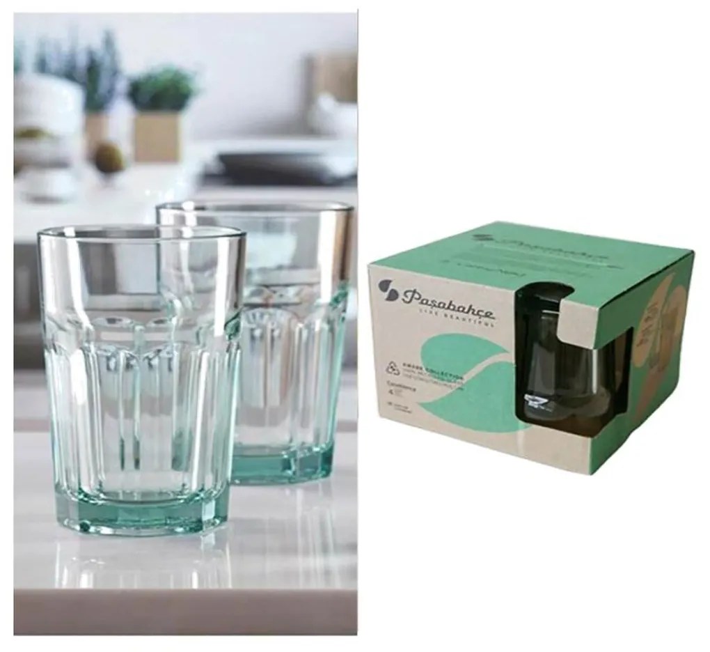 Conjunto 4 Copos | Vidro | Verde