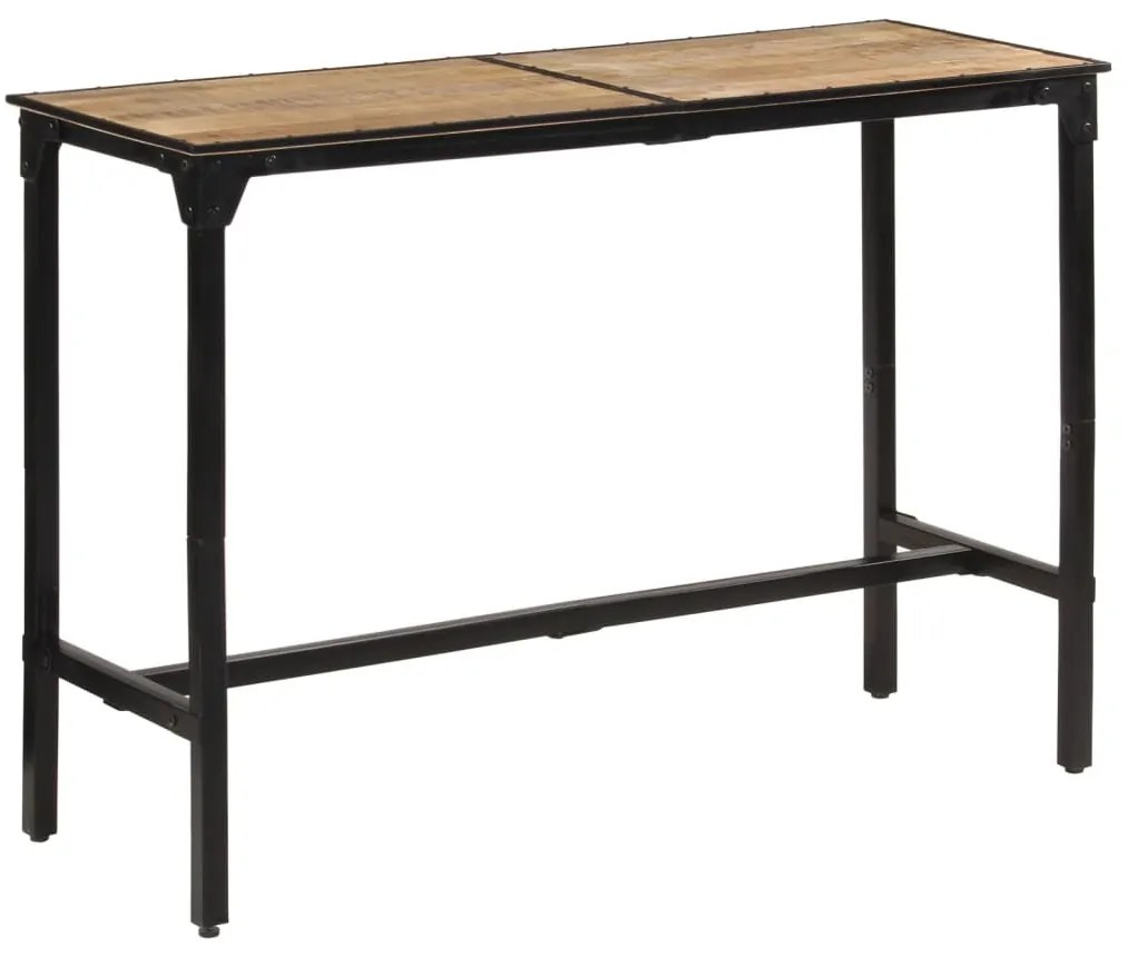 Mesa de bar 150x55x107 cm madeira de mangueira áspera maciça