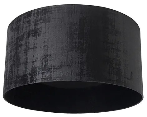 Abajur de veludo preto 50/50/25 Moderno