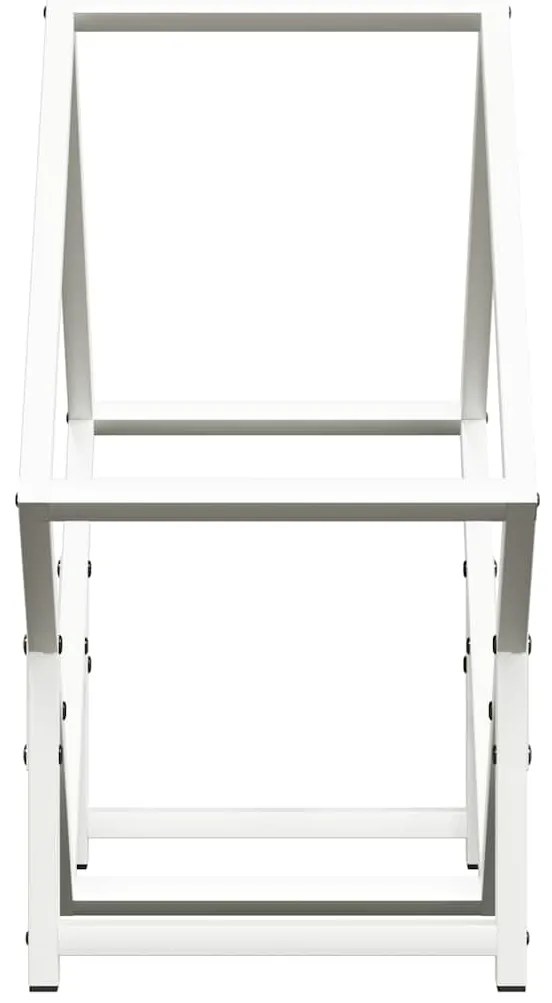 Suporte para lenha 50x25x50 cm aço laminado a frio branco