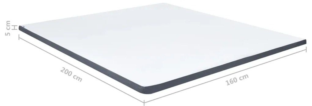 Sobre-colchão para cama boxspring 200x160x5 cm