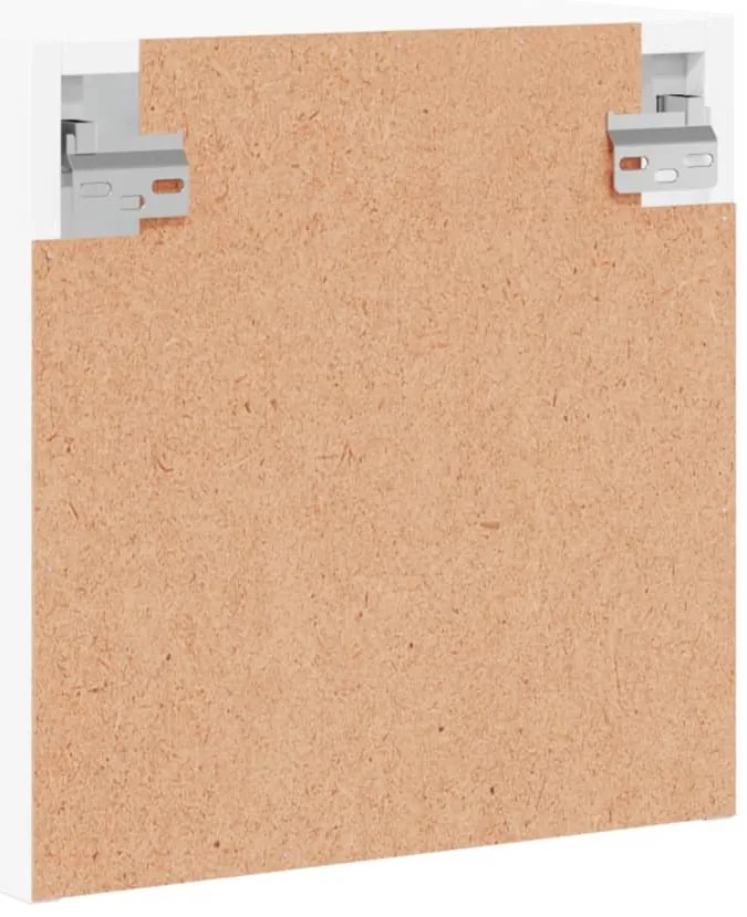 Mesa de cabeceira c/ porta de vidro 35x37x35 cm branco
