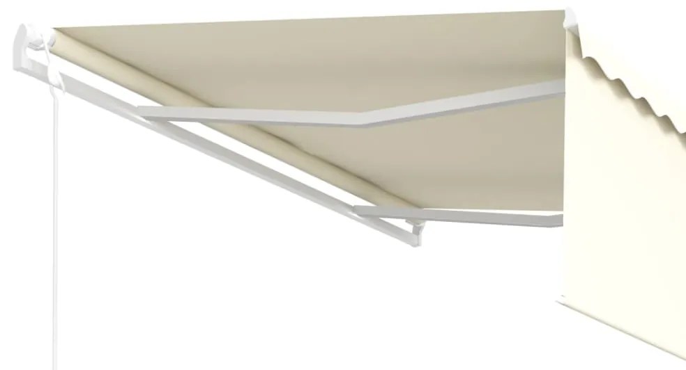 Toldo retrátil automático com estore 4x3 m cor creme