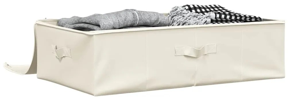 Caixas de arrumação 2 pcs tecido 70x40x18 cm cor creme