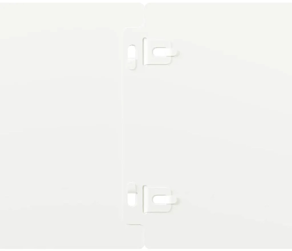 Orlas de relva 50 pcs branco 15x103 cm aço laminado a frio