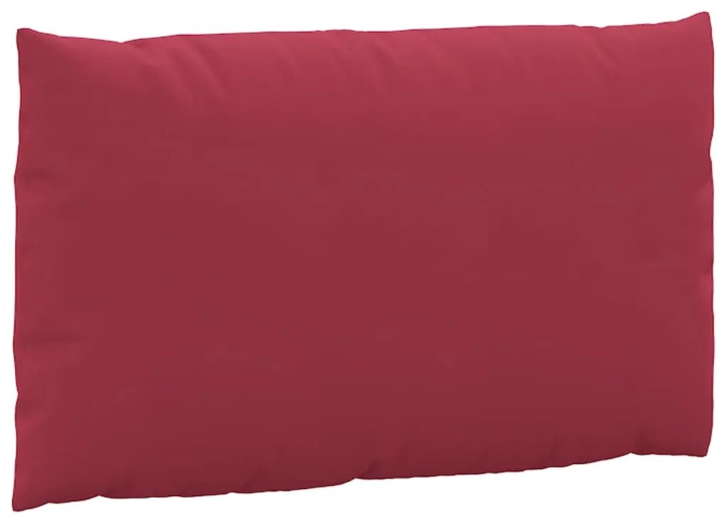 Almofadões p/ móveis paletes 3 pcs tecido oxford vermelho tinto