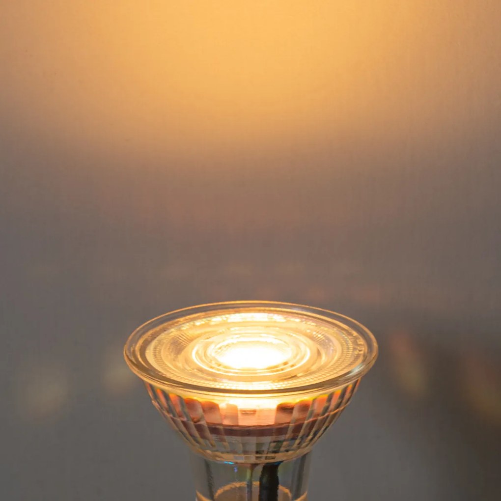 Set van 5 GU10 50mm LED lampen helder 3W 200 lm 2200K