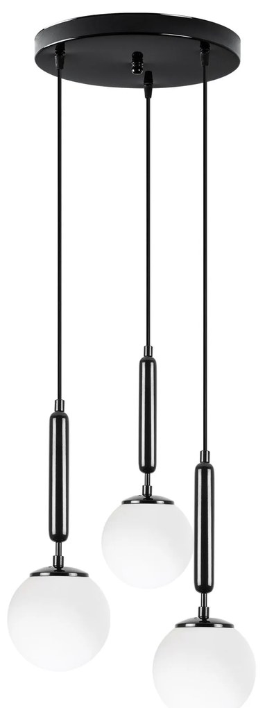 Chandelier King – Preto e Branco – 34 x 34 x 134 cm