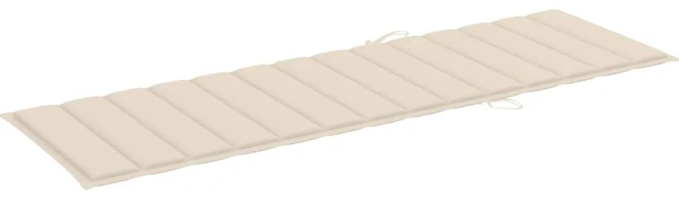 Espreguiçadeira de jardim com mesa e almofadão pinho impregnado