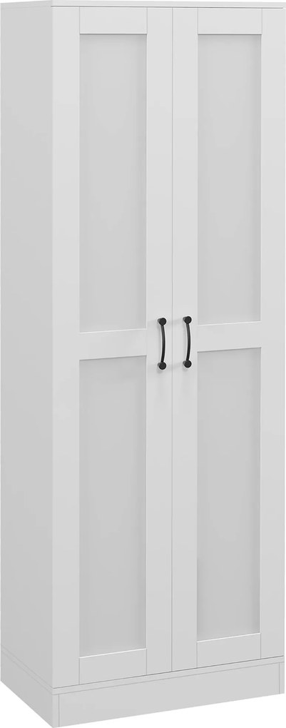 HOMCOM Armário 2 portas móvel de arrumação com 5 prateleiras, estilo contemporâneo, 60L x 36,5l x 175H | Aosom Portugal