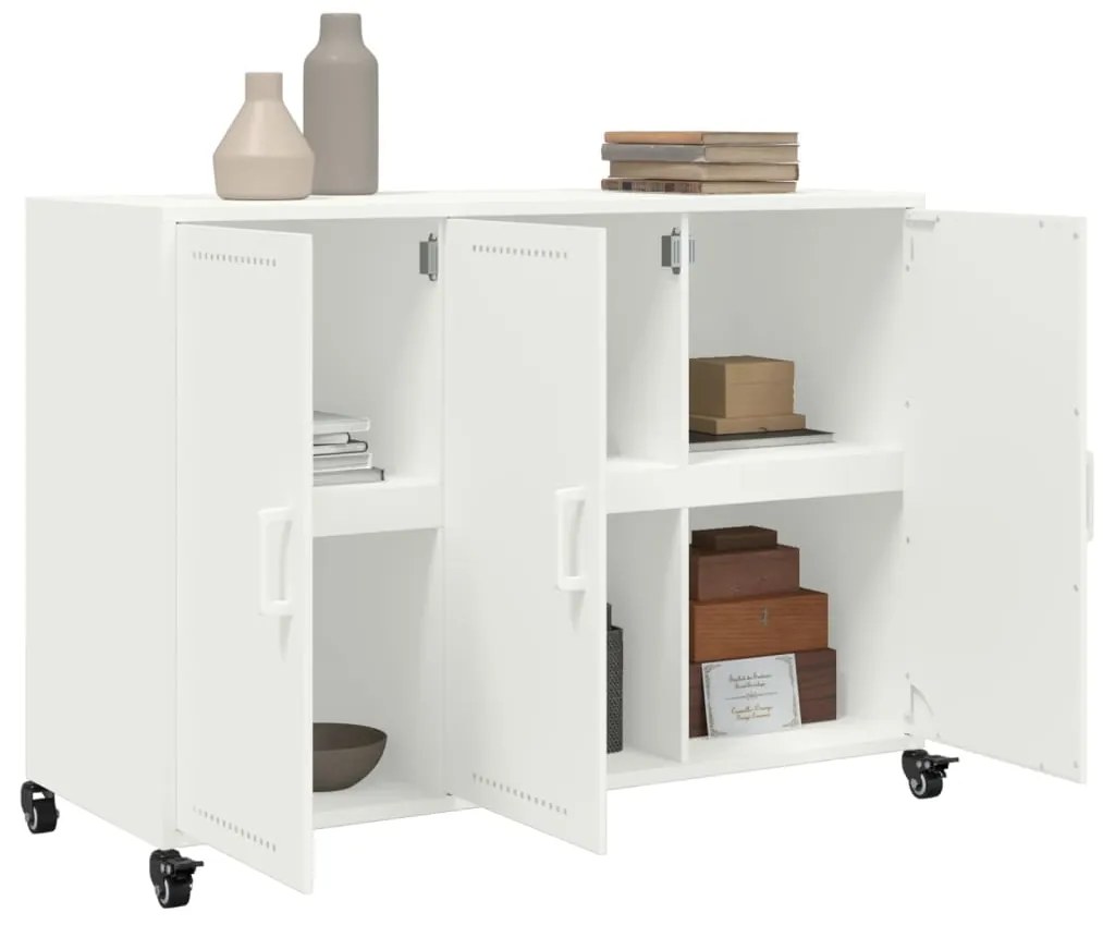 Aparador 100,5x39x72 cm aço branco