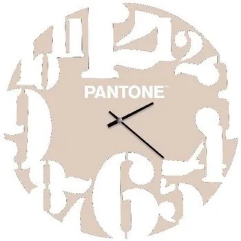 Relógios Homemania  Relogio Numbers, Pantone, Areia, Branco, 40x0,15x40cm