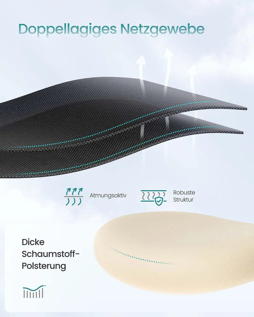 Cadeira Escritório com apoio de cabeça ajustável 70 x 70 x (113-130) cm Preto