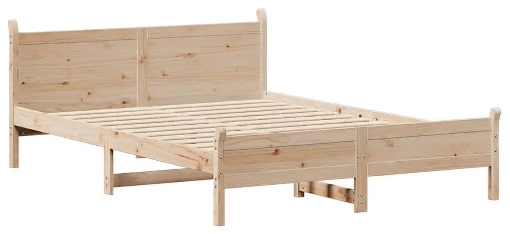 Cama sem colchão 120x190 cm madeira de pinho maciça