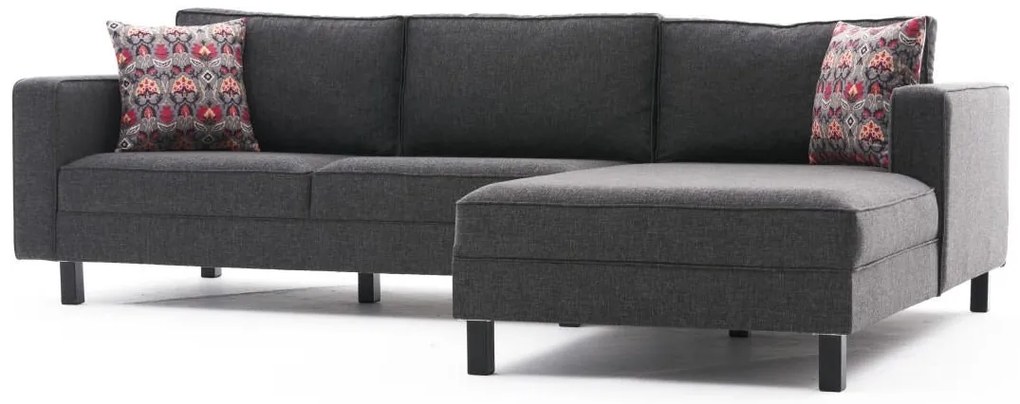 ****
Sofá de Canto Kale – Antracite – 258 x 83 x 181 cm
**