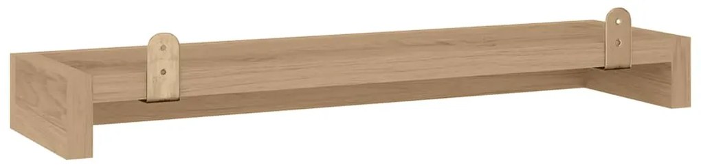 Prateleiras de parede 2 pcs 60x15x4 cm madeira de teca maciça