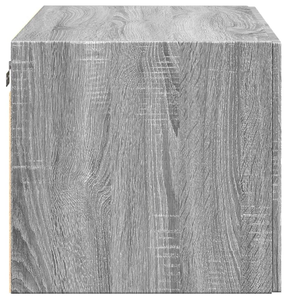 Armário parede 80x42,5x40 cm derivados de madeira cinza sonoma
