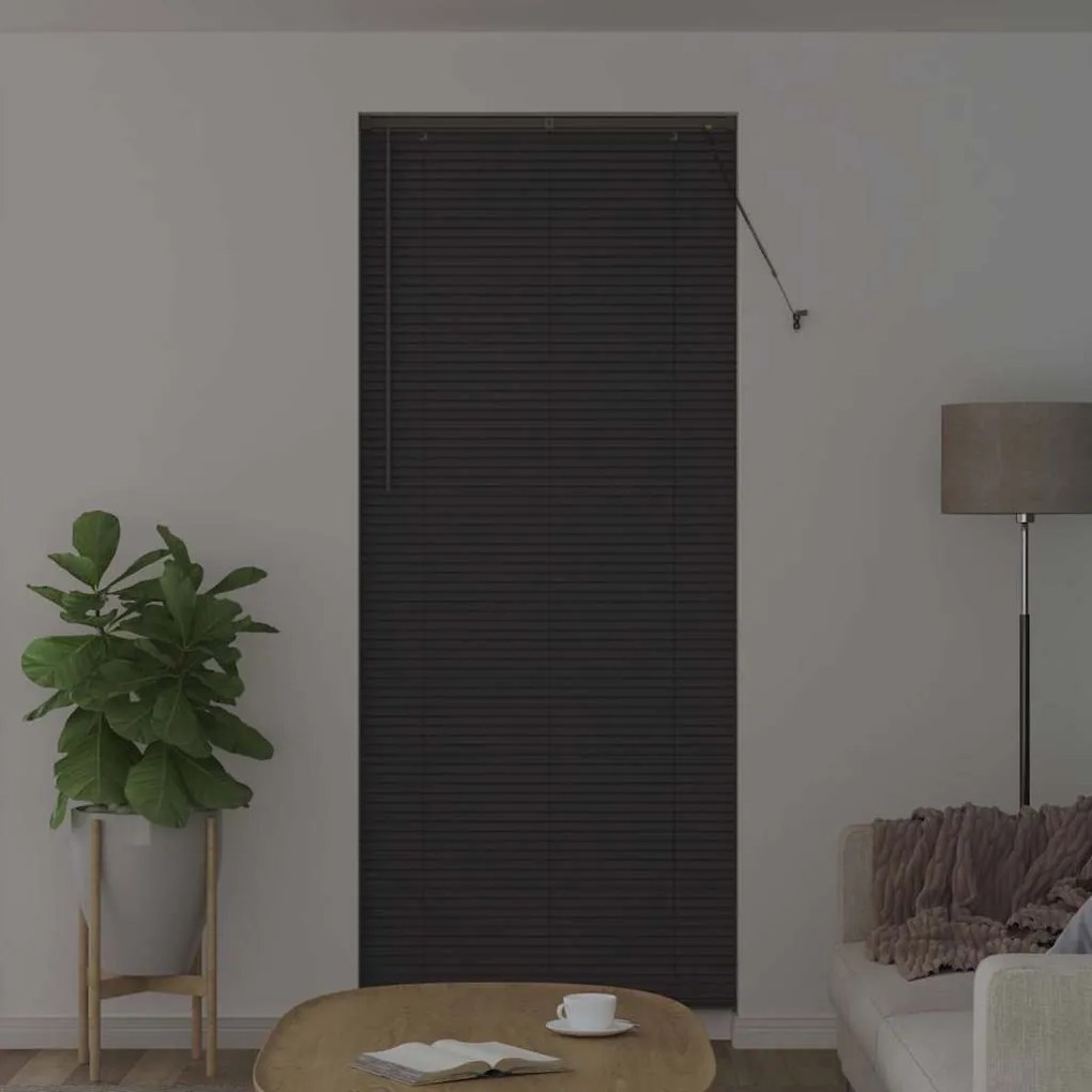 Persiana de Janela Cinzento-escuro 80 x 130 cm Alumínio